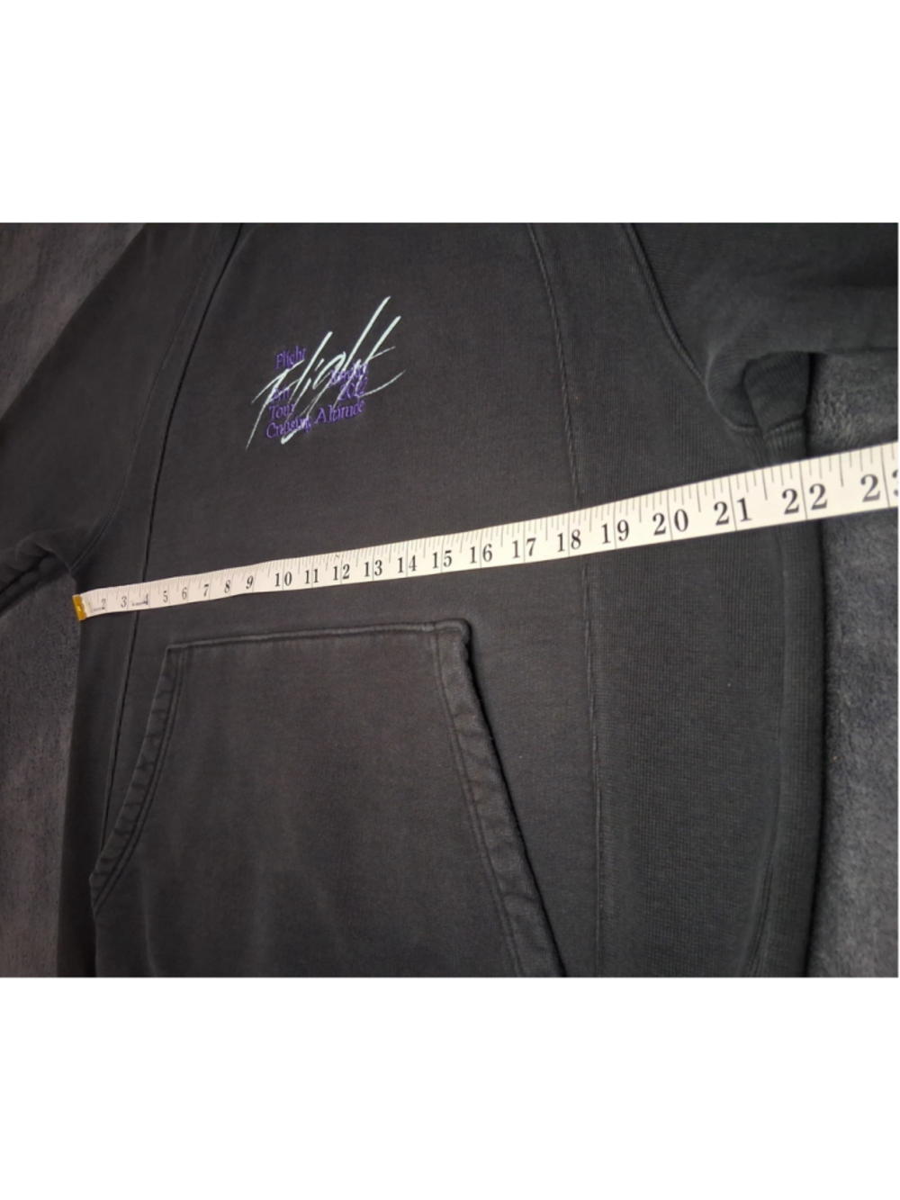 2022 Nike Air Jordan Flight Heritage Coll. Men's Medium Hoodie Black DM1394-010 - Picture 10 of 12